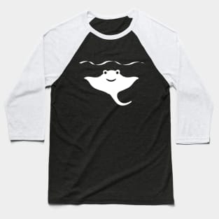 Newborn Contrast Stingray design Baseball T-Shirt